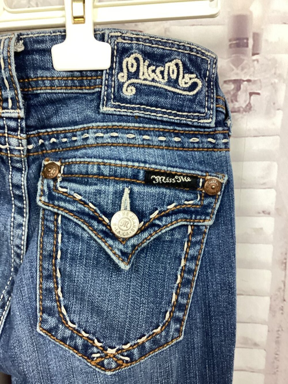 Miss Me Blue Jeans Boot Cut Embroidered 25